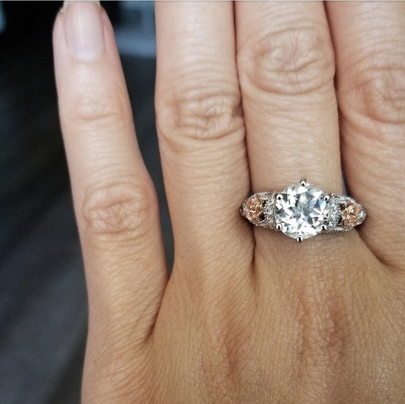 💎NEW💎 2.48CT NATURAL WHITE TOPAZ 925 SS RING - Picture 8 of 9